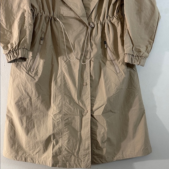All in Motion Beige Lightweight Trench Coat Utility Jacket Small - Picture 5 of 10